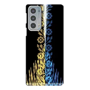 Силиконовый Чехол на Motorola Edge 20 (Патриотическая вышиванка)