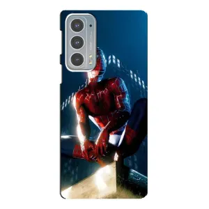 Чехол Супергерой Человека Паука на Motorola Edge 20 (Паук на доме)