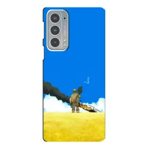 Чехлы на военную тематику для Motorola Edge 20 (Попадание)