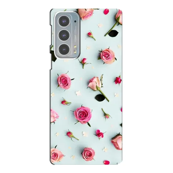 Чехол с рисунком «Разные цветы» для Motorola Edge 20 Чехол с рисунком «Разные цветы» для Motorola Edge 20
