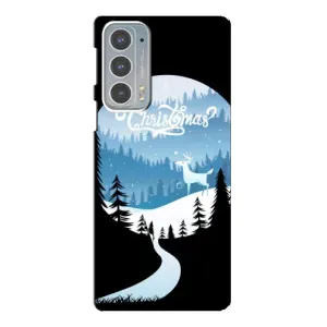 Силіконовий бампер на різдво для Motorola Edge 20 (Різдвяний Олень)