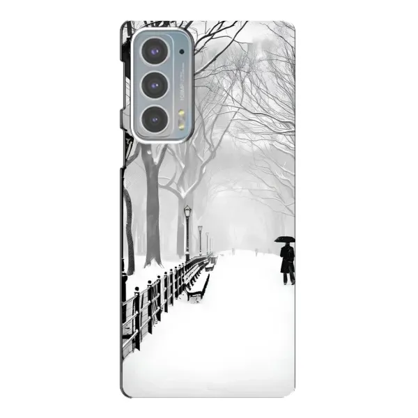 Чехол с рисунком «Снегом замело» для Motorola Edge 20 Чехол с рисунком «Снегом замело» для Motorola Edge 20