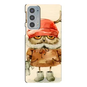 Чохли з принтом СОВИ для Motorola Edge 20 (Сова у шапці)
