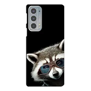 Силіконовий Чохол з Энотами  на Motorola Edge 20 (Стильний Єнот)