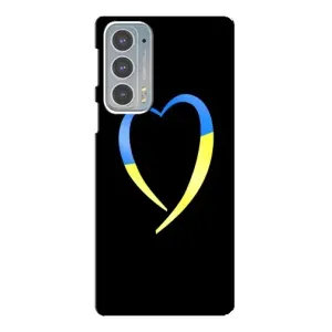 Силиконовый Чехол на Motorola Edge 20 (Я-Украина) (Украинское сердце)