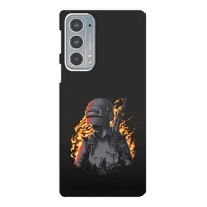Чохол з картинкою "Герой Pubg" на Motorola Edge 20 (В полум'ї)