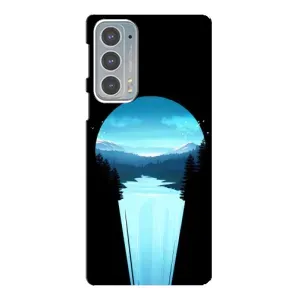 Літній Чохол на Motorola Edge 20 (Синій Водоспад)