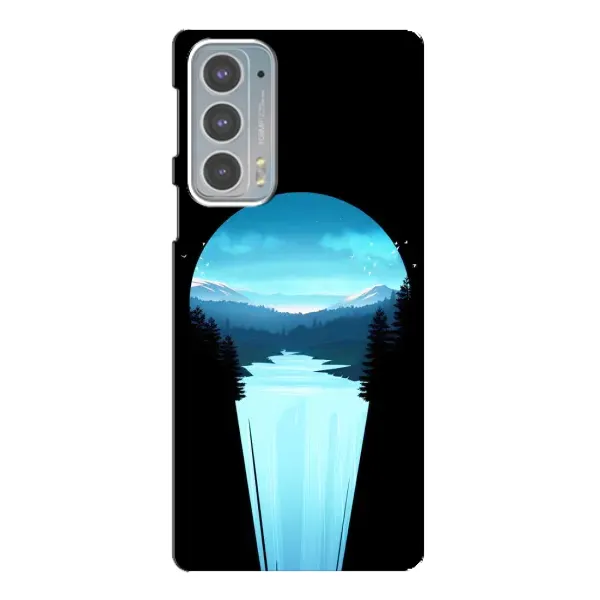 Чехол с рисунком «Синий Водопад» для Motorola Edge 20 Чехол с рисунком «Синий Водопад» для Motorola Edge 20