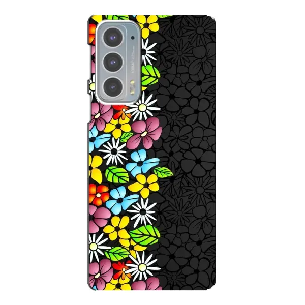 Чехол с рисунком «Яркие цветы» для Motorola Edge 20