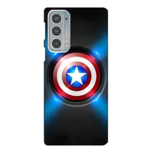 Чехол с Щитом Капитана Америки на Motorola Edge 20 (Яркий Щит Капитана)