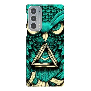 Чохли з принтом СОВИ для Motorola Edge 20 (Зелена сова)