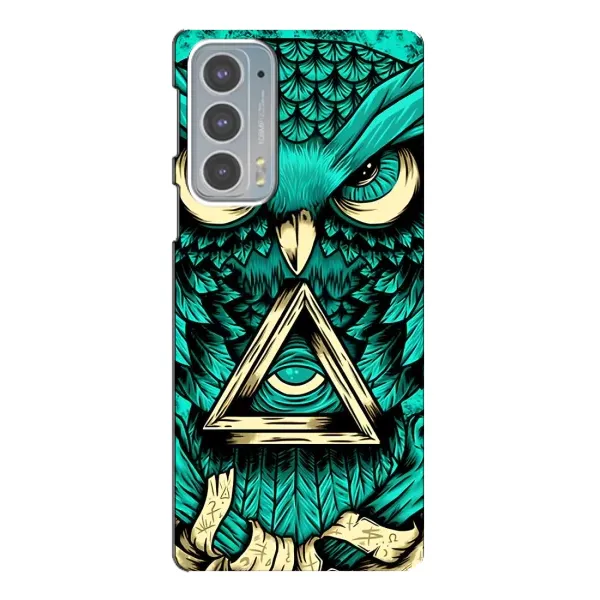 Чехол с рисунком «Зеленая сова» для Motorola Edge 20 Чехол с рисунком «Зеленая сова» для Motorola Edge 20