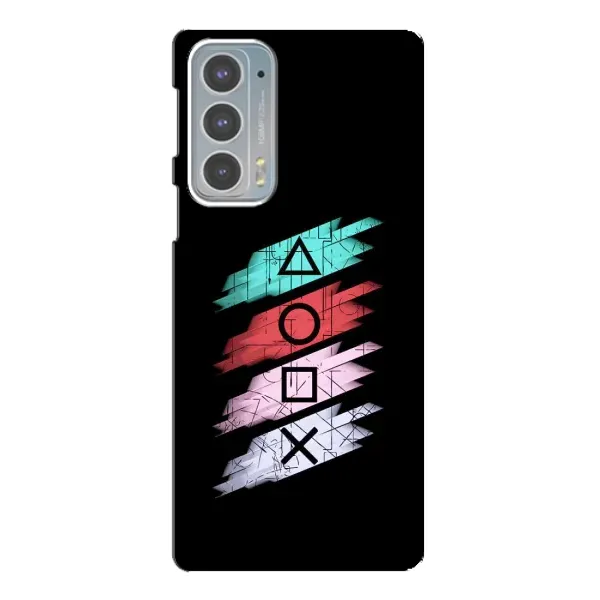 Чехол с рисунком «Значки Sony» для Motorola Edge 20 Чехол с рисунком «Значки Sony» для Motorola Edge 20