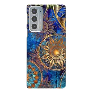 Чехлы со смыслом для Motorola Edge 20 (Золотые узоры)