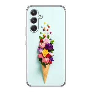 Чехлы с тематикой "ЦВЕТЫ" на Motorola Edge 30 Pro (Цветок-мороженное)