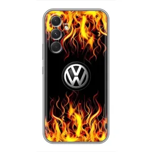 Чехол "Фольксваген" для Motorola Edge 30 Pro (Огненный Лого)
