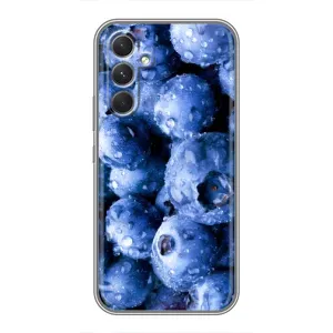 Чехол с изображением вкусной еды для Motorola Edge 30 (Голубика)