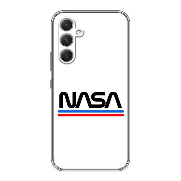 Чехол с рисунком «NASA на белом фоне» для Motorola Edge 30 Чехол с рисунком «NASA на белом фоне» для Motorola Edge 30