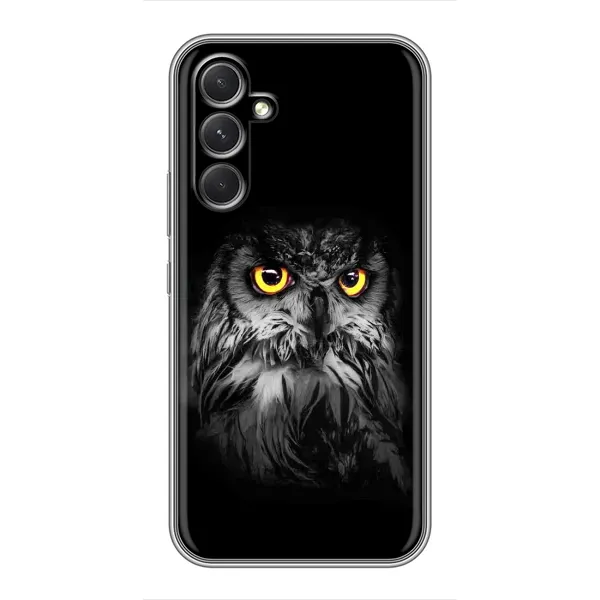 Чехол с рисунком «Сова на чёрном» для Motorola Edge 30 Чехол с рисунком «Сова на чёрном» для Motorola Edge 30