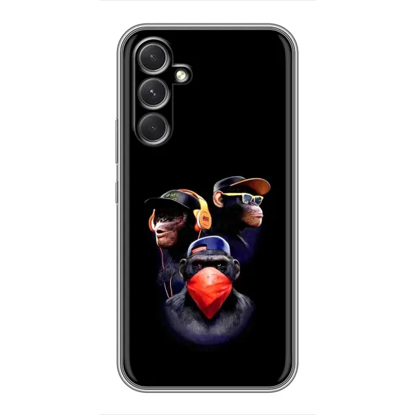 Чехол с рисунком «Три обезьяны» для Motorola Edge 30 Чехол с рисунком «Три обезьяны» для Motorola Edge 30