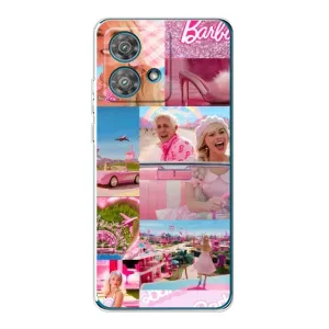 Силиконовый Чехол Барби Фильм на Motorola Edge 40 Neo (Барби стиль)