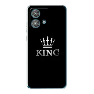Чохол (Корона на чорному фоні) для Моторола Мото едж 40 нео (KING)