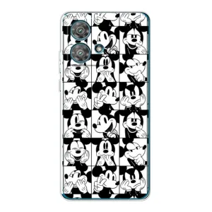 Чехлы с принтом Микки Маус на Motorola Edge 40 Neo (Коллаж Микки Маус)