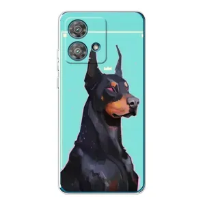 Чехол ДОБЕРМАН для Motorola Edge 40 Neo (Король доберман)