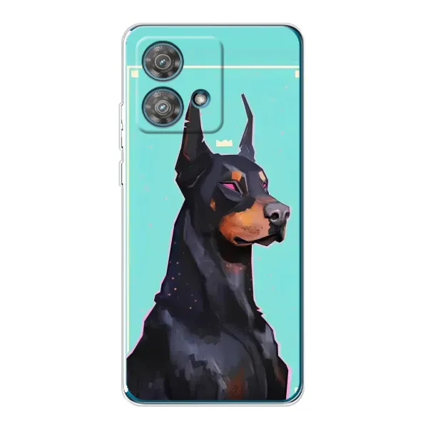 Чехол с рисунком «Король доберман» для Motorola Edge 40 Neo Чехол с рисунком «Король доберман» для Motorola Edge 40 Neo