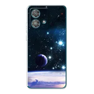 Чохол (ТПУ) з планетами на Motorola Edge 40 Neo (Космічний вид)