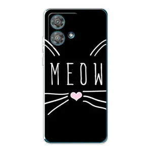 Бампер с изображением Котиков для Моторола Мото едж 40 нео (КОТИК MEOW)