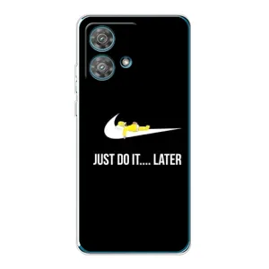 Силиконовый Чехол на Motorola Edge 40 Neo с картинкой Nike (Later)