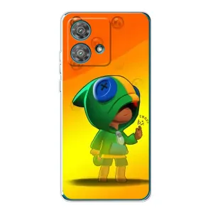 Чехол Бравл Старс для Motorola Edge 40 Neo (LEON в кофте)