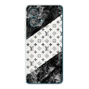 Чохол Стиль Louis Vuitton на Motorola Edge 40 Neo (LV на білому)