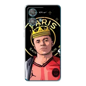 Чехол (TPU) с Футболистом на Motorola Edge 40 Neo (Mbappe King)