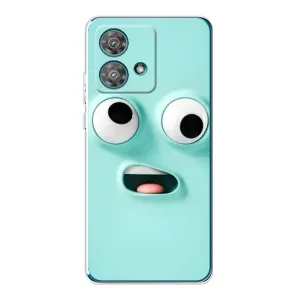 Силиконовые Чехлы (смешные стикеры) для Motorola Edge 40 Neo (Забавное мятное лицо)