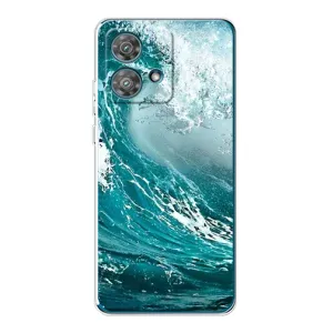 Летний Чехол на Motorola Edge 40 Neo (Морская волна)