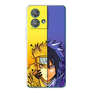 Купить Чехлы на телефон с принтом Anime для Motorola Edge 40 Neo (Naruto Vs Sasuke)