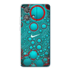 Силиконовый Чехол на Motorola Edge 40 Neo с картинкой Nike (Найк зеленый)