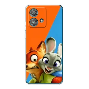 Чехлы ЗВЕРОПОЛИС для Motorola Edge 40 Neo (Ник и Хопс)