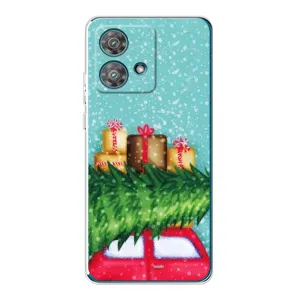 Чехол Новогодняя Елка на Motorola Edge 40 Neo (Новогодние подарки)