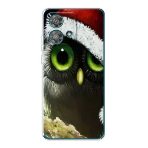 Чехлы с принтом СОВЫ для Motorola Edge 40 Neo (Новогодняя Сова)