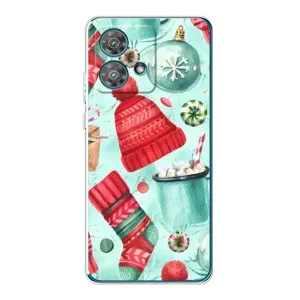 Чехол Санта Клаус для Motorola Edge 40 Neo (Одежда)