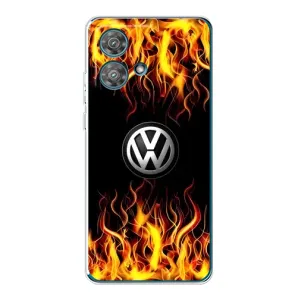 Чехол "Фольксваген" для Motorola Edge 40 Neo (Огненный Лого)