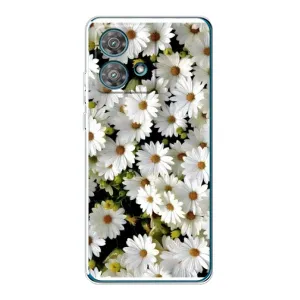 Чехол с ромашками на Motorola Edge 40 Neo (Рамка в ромашках)