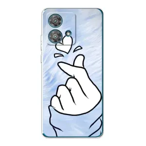 Чехлы (Знак сердечка) на Motorola Edge 40 Neo (Сердечка знак)