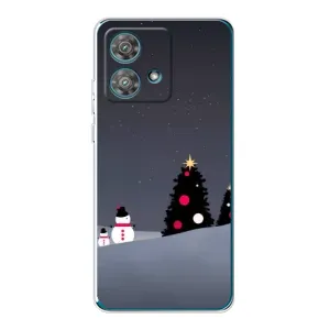Чехлы на Новый Год Motorola Edge 40 Neo (Снеговички)
