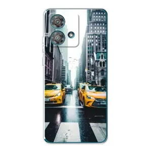 Силиконовый бампер (Работники) на Motorola Edge 40 Neo (Такси)