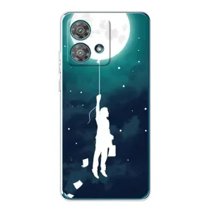 Чохол (ТПУ) з планетами на Motorola Edge 40 Neo (To The moon)