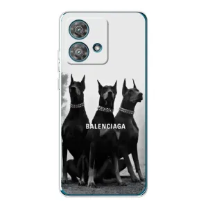 Чехол ДОБЕРМАН для Motorola Edge 40 Neo (Три добермана)